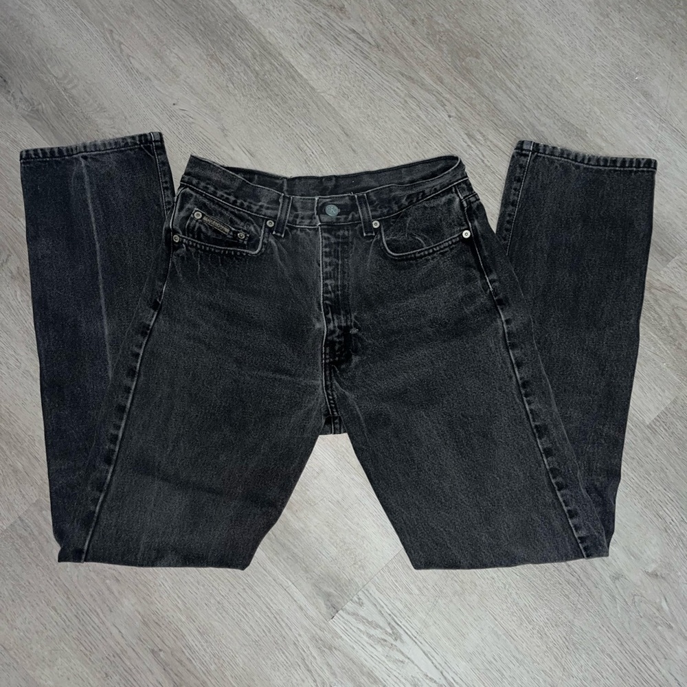 Calvin Klein Jeans Women's Black Straight Leg Denim